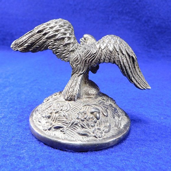 Vintage Eagle Paperweight Reed and Barton Silverplate - Picture 5 of 11